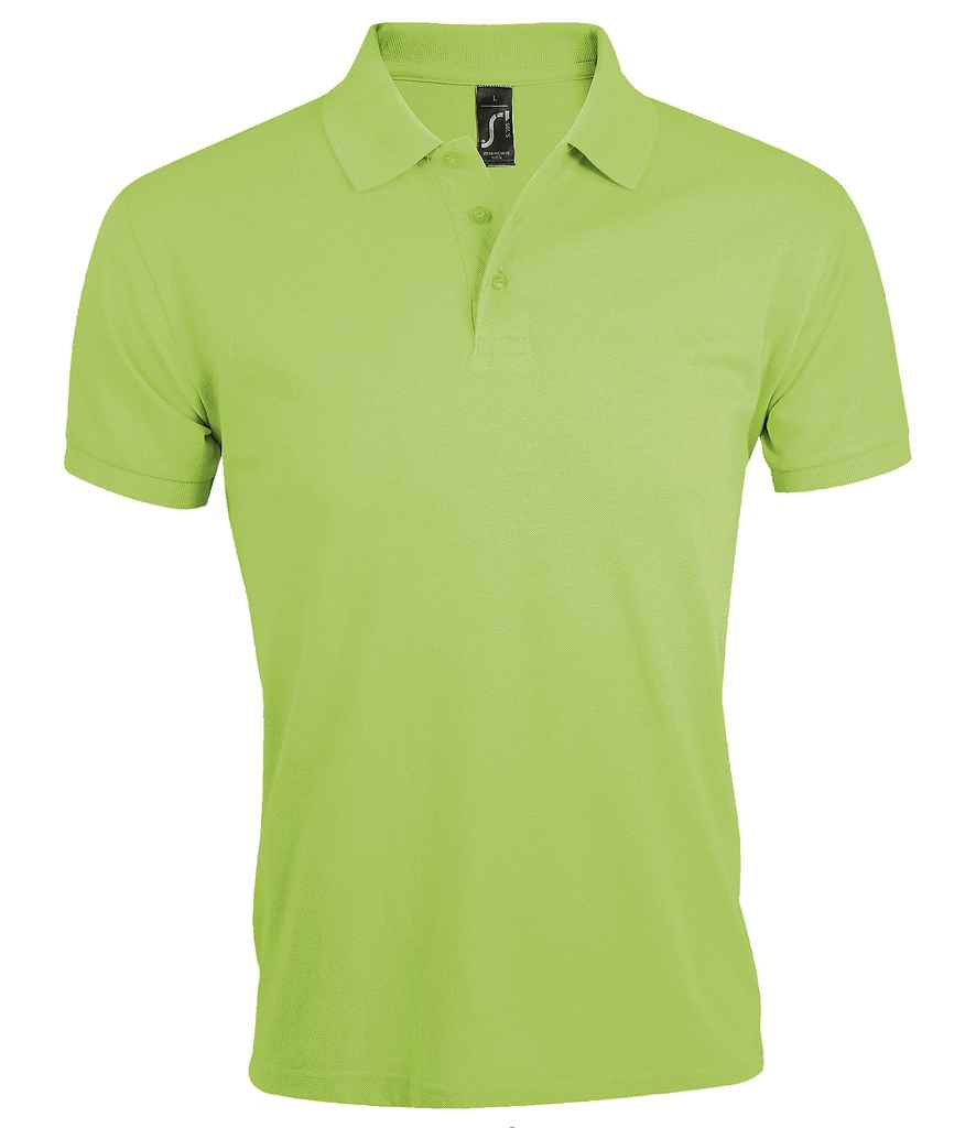 SOL'S Prime Poly/Cotton Piqué Polo Shirt in Apple Green, front view