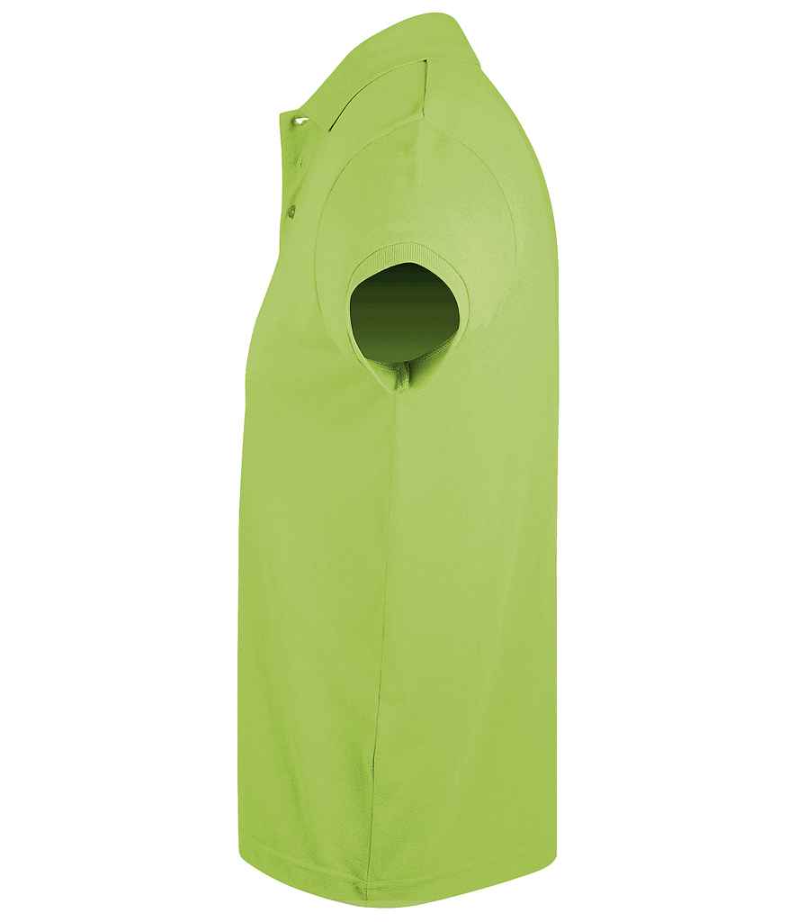 SOL'S Prime Poly/Cotton Piqué Polo Shirt in Apple Green, side view