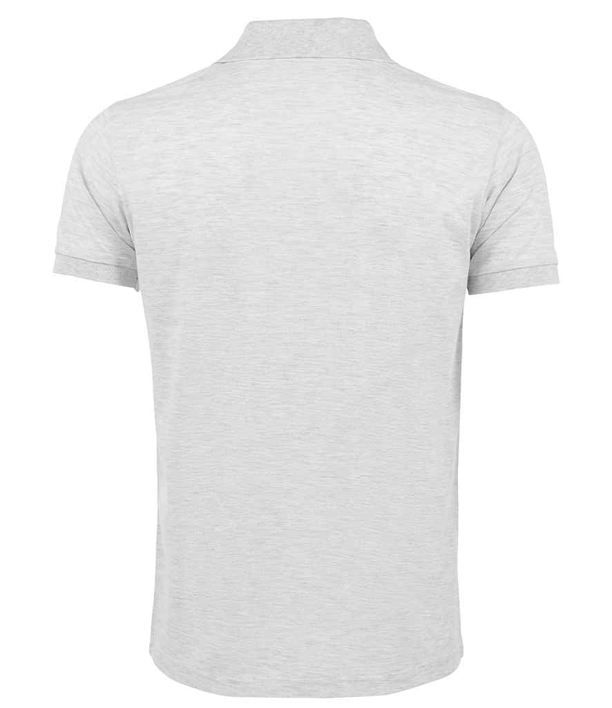 SOL'S Prime Poly/Cotton Piqué Polo Shirt in Ash, back view