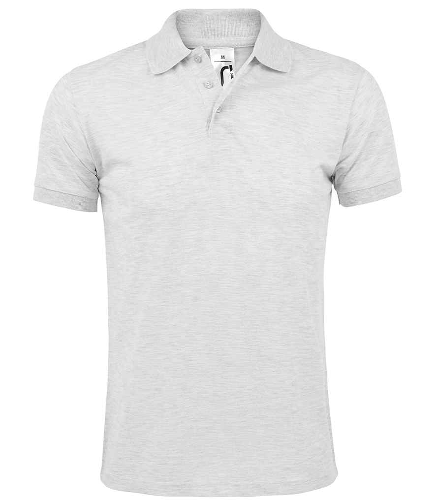SOL'S Prime Poly/Cotton Piqué Polo Shirt in Ash, front view