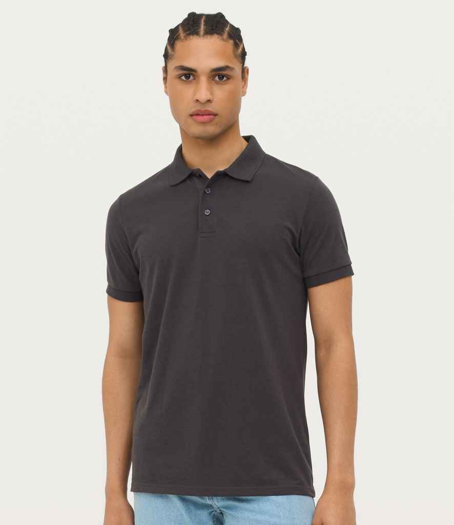 SOL'S Prime Poly/Cotton Piqué Polo Shirt in Dark Grey