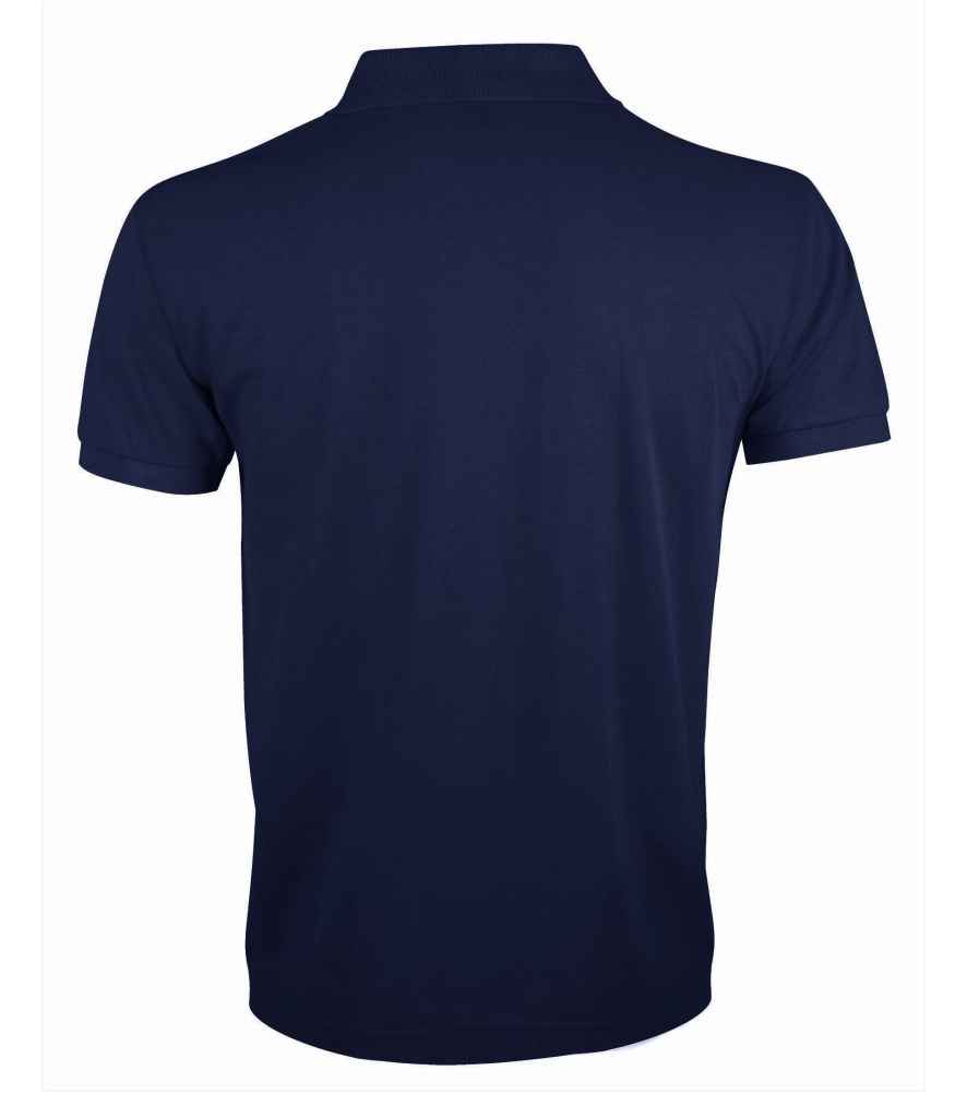 SOL'S Prime Poly/Cotton Piqué Polo Shirt in French Navy, back view