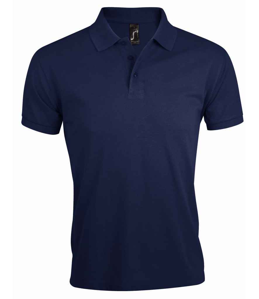 SOL'S Prime Poly/Cotton Piqué Polo Shirt in French Navy, front view