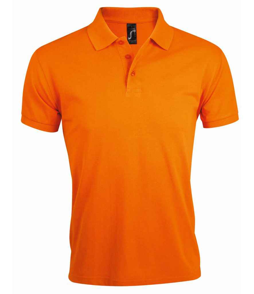 SOL'S Prime Poly/Cotton Piqué Polo Shirt in Orange, front view