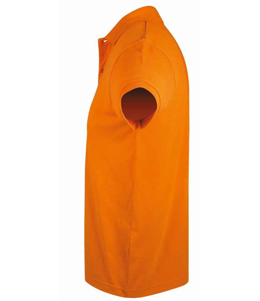 SOL'S Prime Poly/Cotton Piqué Polo Shirt in Orange, side view