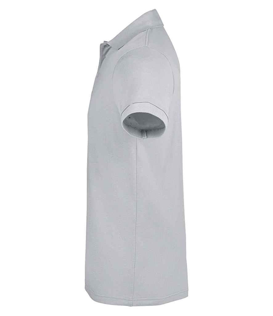 SOL'S Prime Poly/Cotton Piqué Polo Shirt in Pure Grey, side view