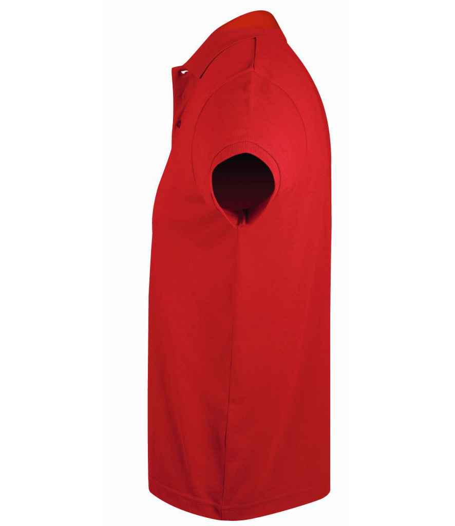 SOL'S Prime Poly/Cotton Piqué Polo Shirt in Red, side view