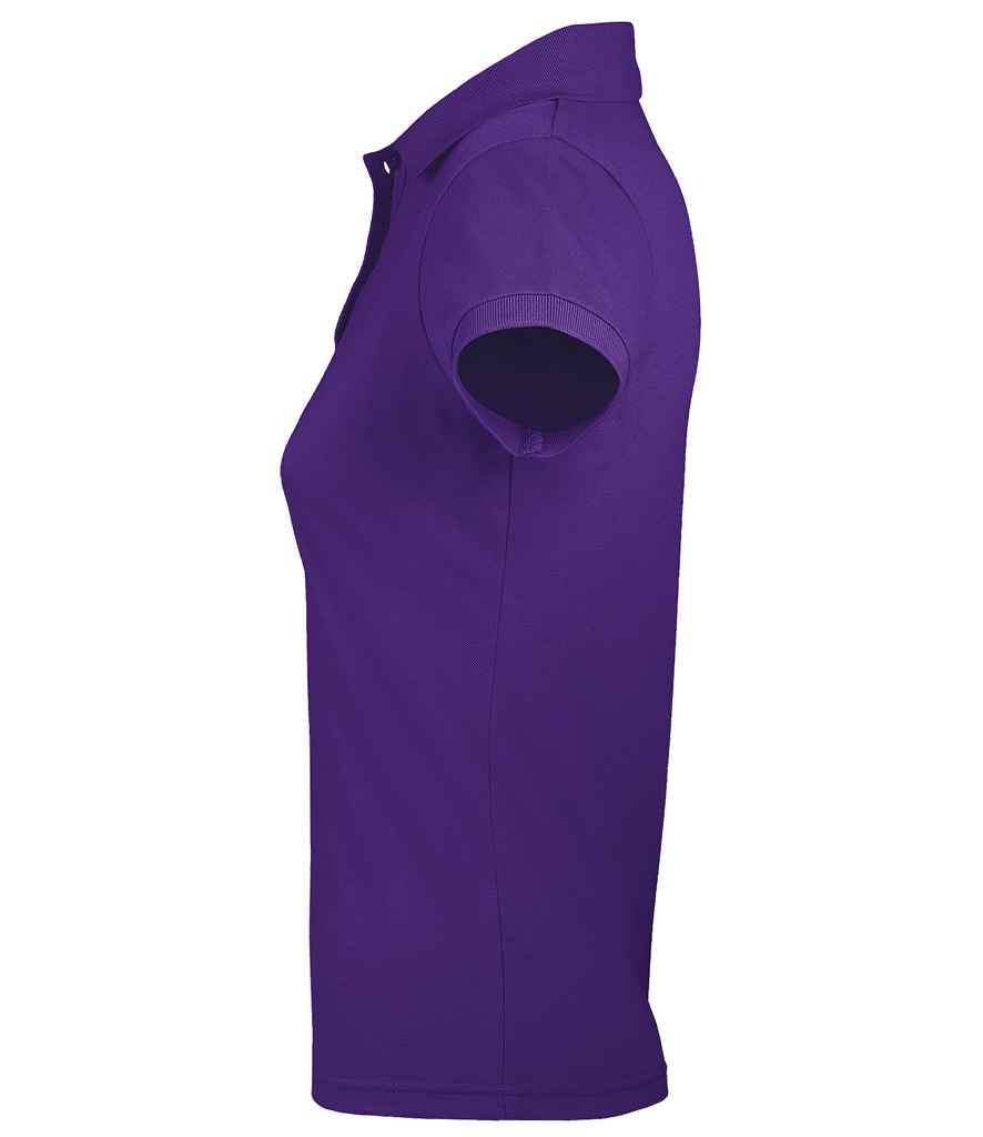 SOL'S Ladies Prime Poly/Cotton Piqué Polo Shirt in Dark Purple, side view