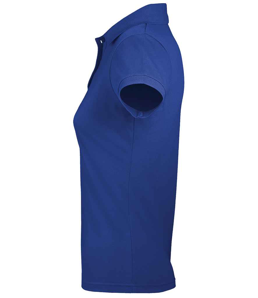 SOL'S Ladies Prime Poly/Cotton Piqué Polo Shirt in Royal Blue, side view