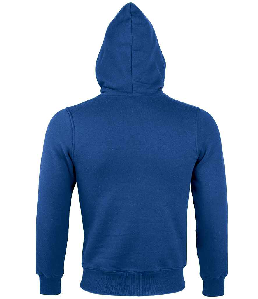 SOL'S Unisex Sherpa Hooded Jacket in Royal Blue, back view