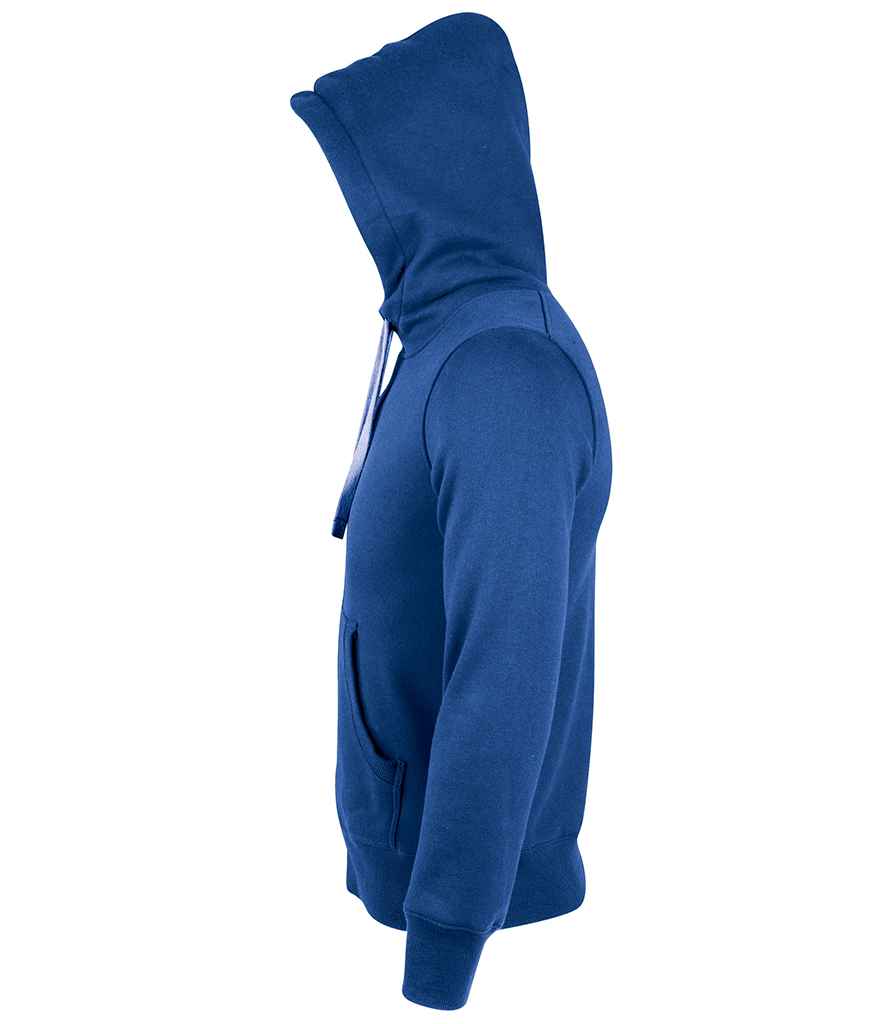 SOL'S Unisex Sherpa Hooded Jacket in Royal Blue, side view