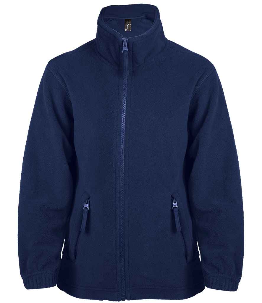 SOL'S Kids North Fleece Jacket in Navy, front view