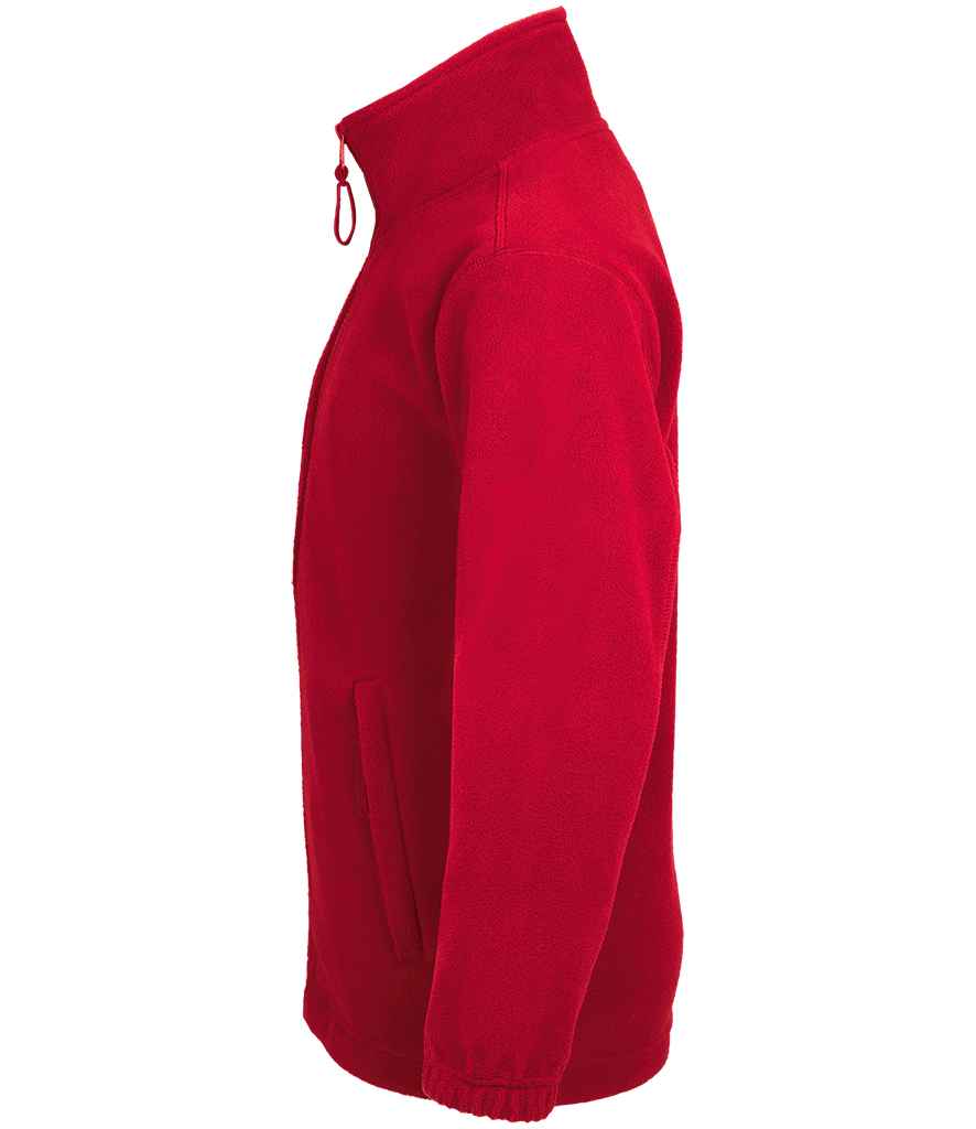 SOL'S Kids North Fleece Jacket in Red, side view