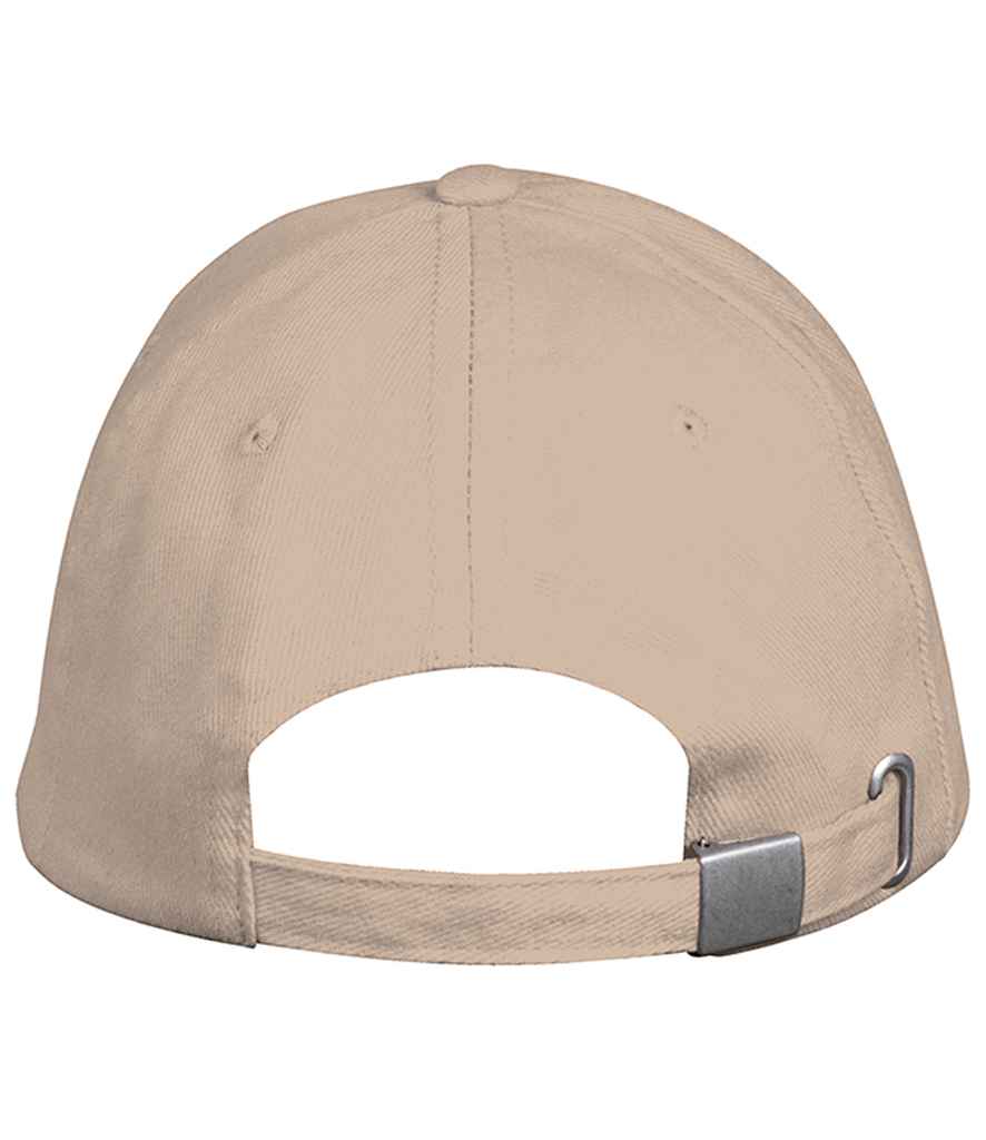 SOL'S Long Beach Cap in Beige, back view