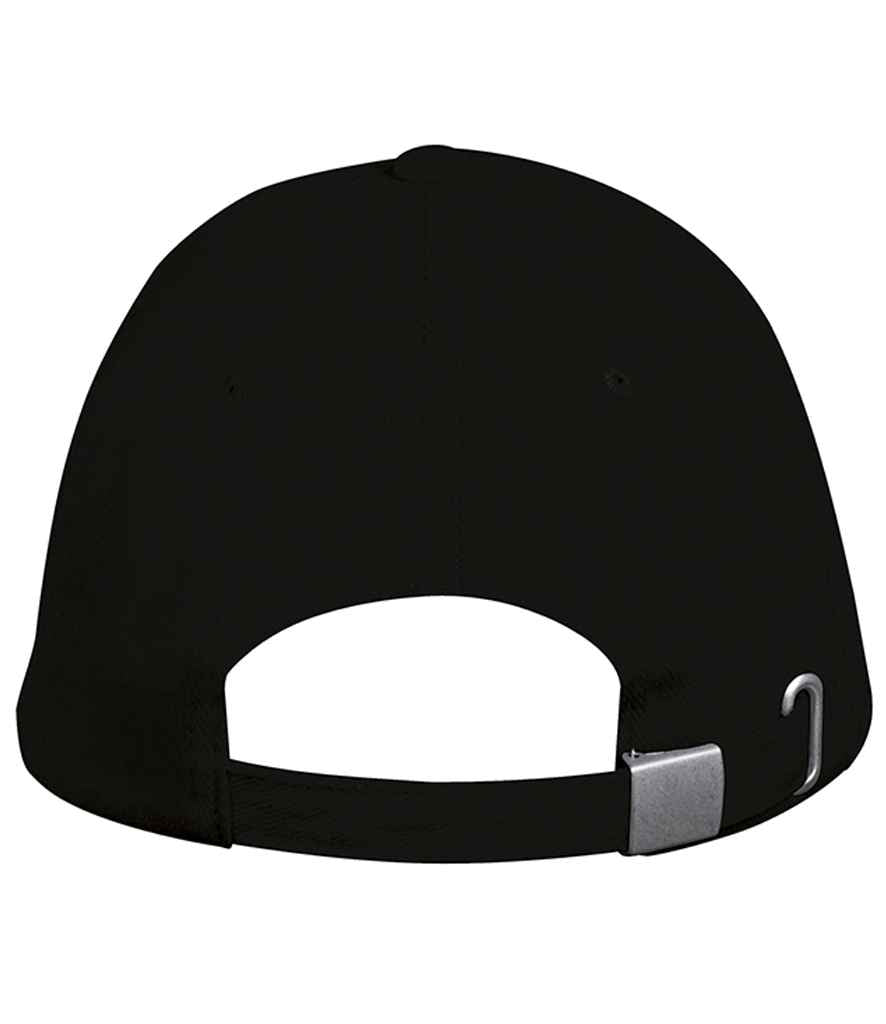 SOL'S Long Beach Cap in Black, back view