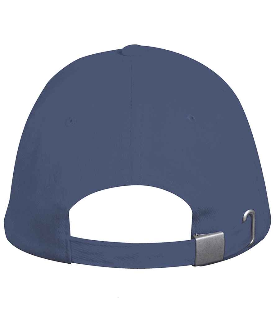 SOL'S Long Beach Cap in Denim, back view