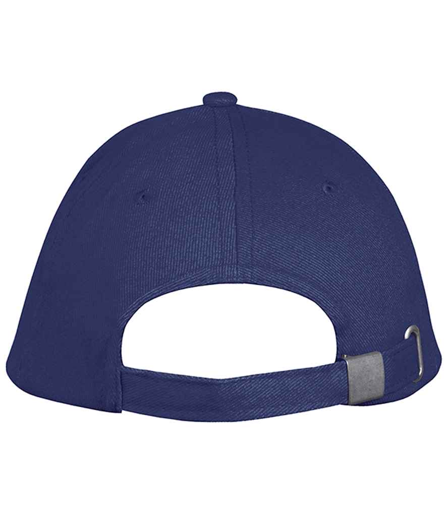SOL'S Long Beach Cap in French Navy/White, back view