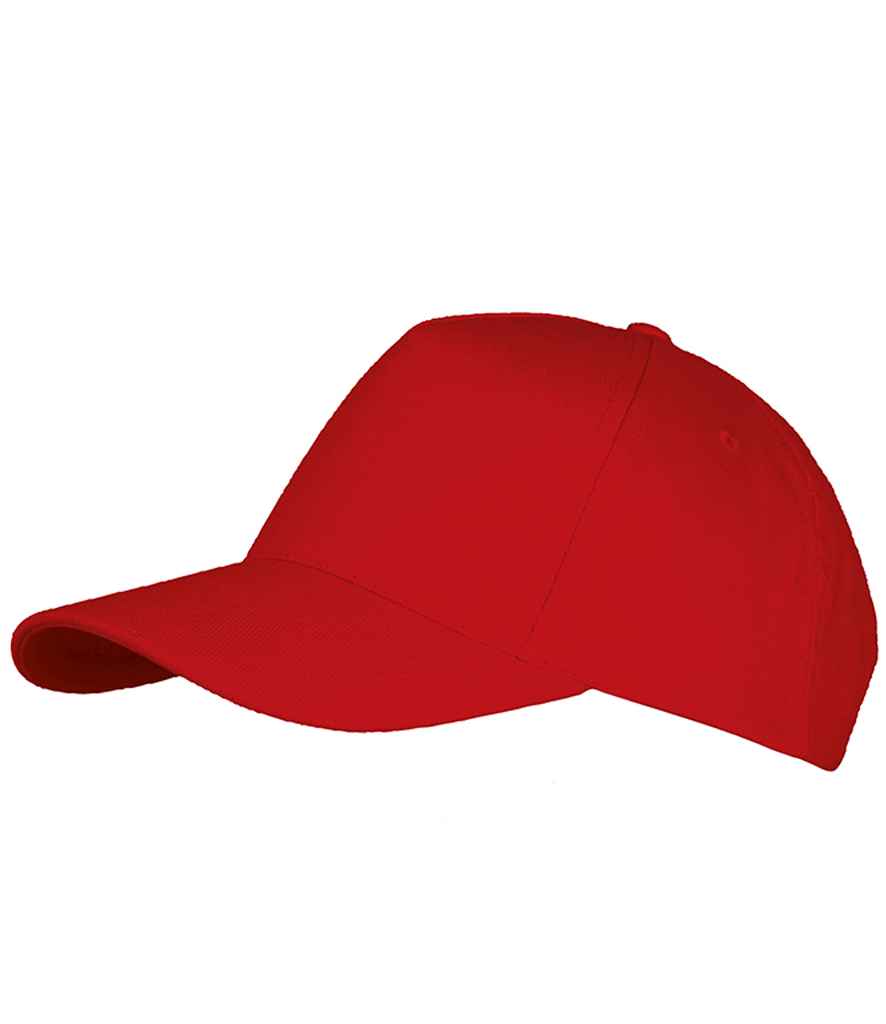 SOL'S Long Beach Cap in Red, front view