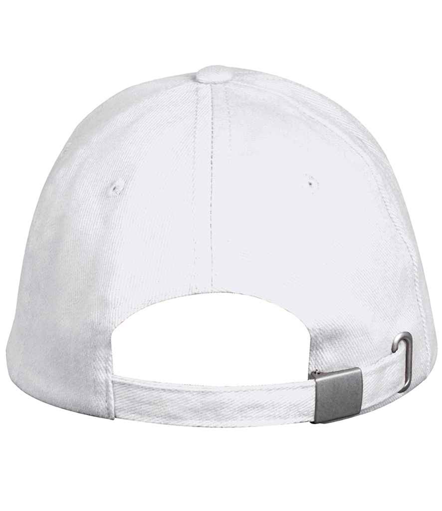 SOL'S Long Beach Cap in White, back view