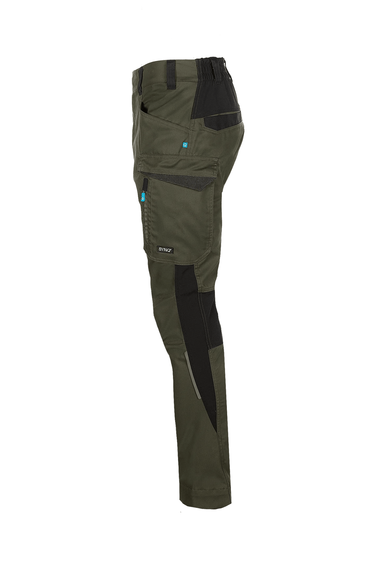SYNQ Sqill in Khaki green/Black, side view