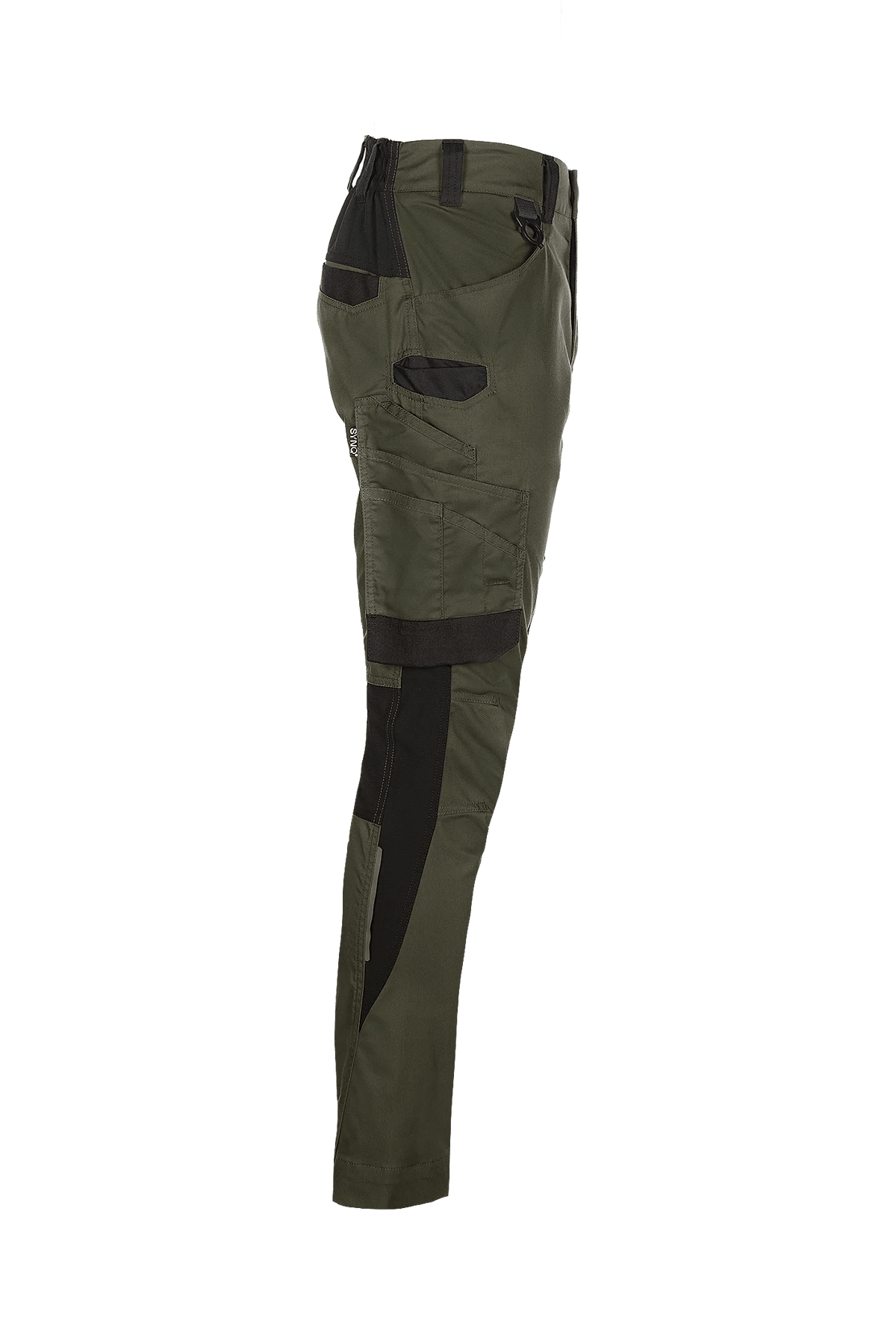 SYNQ Sqill in Khaki green/Black, side view