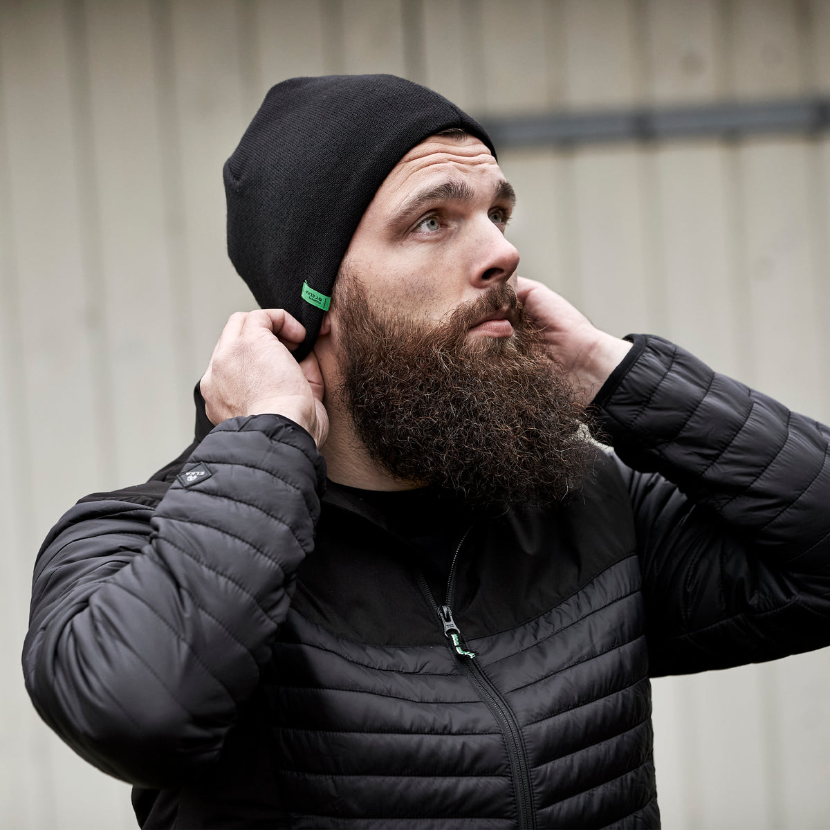 ELKA Rainwear Knitted beanie/ hat in Black