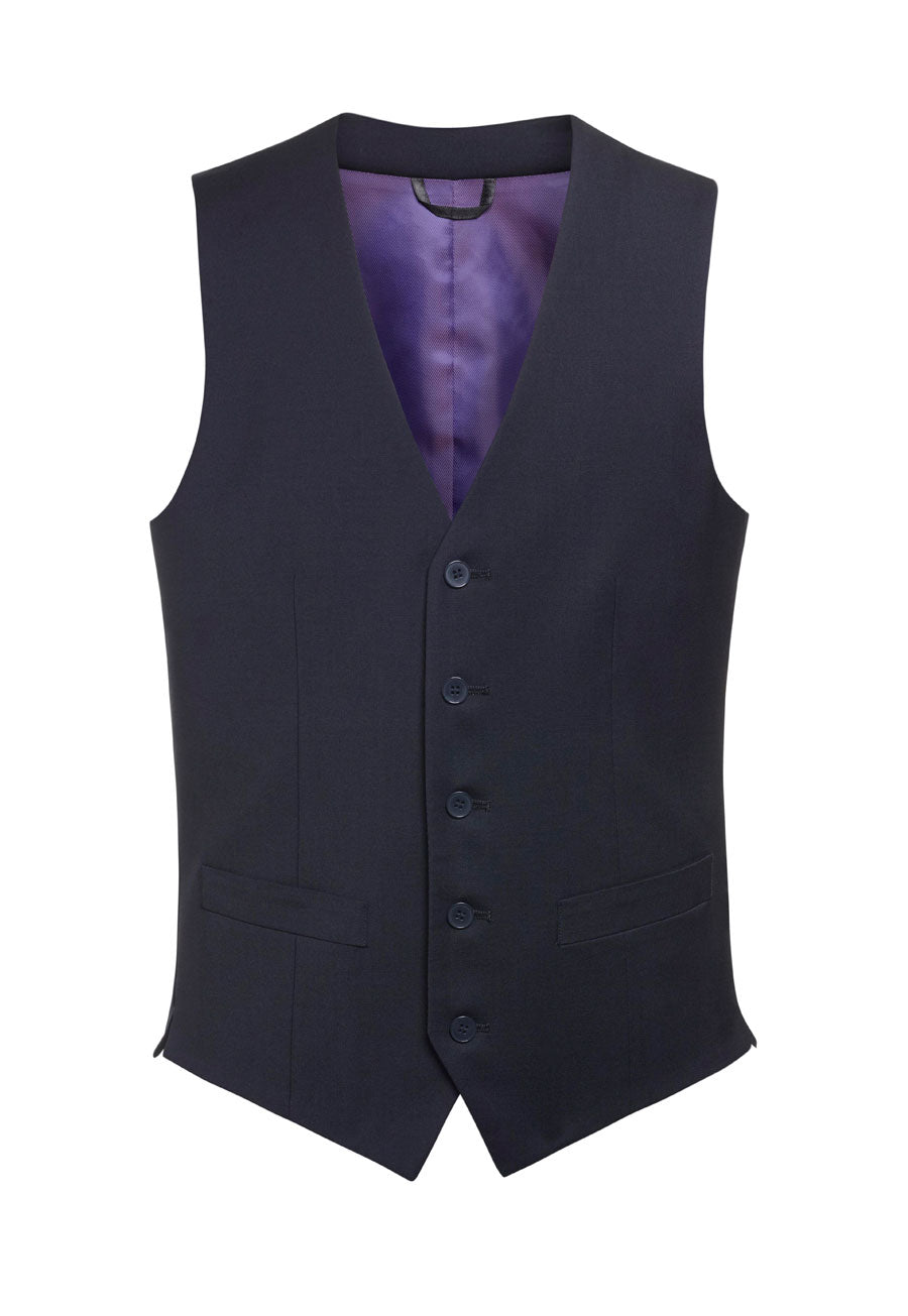Brook Taverner Busso Waistcoat in Navy, main product image
