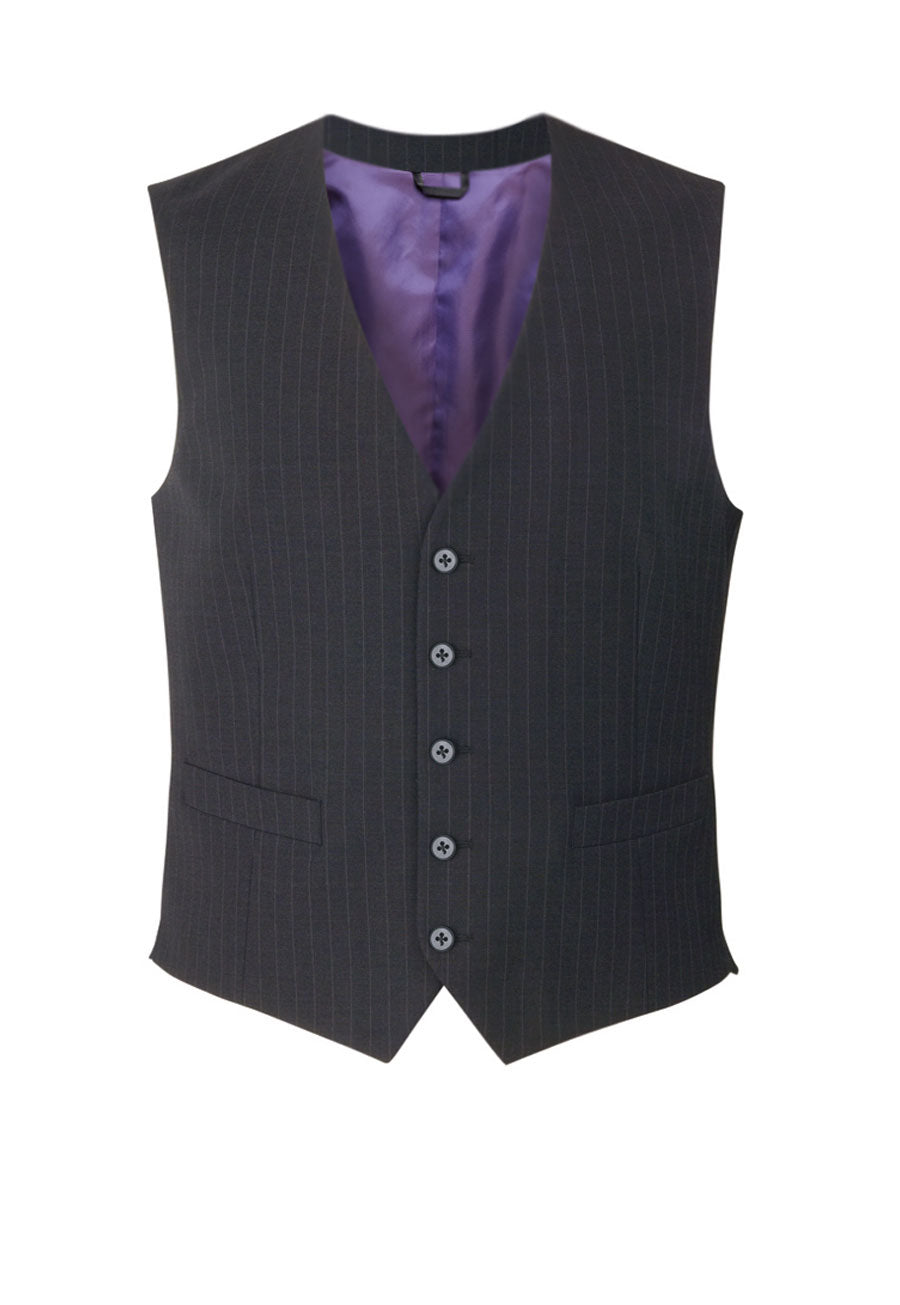 Brook Taverner Busso Waistcoat in Charcoal, image 4