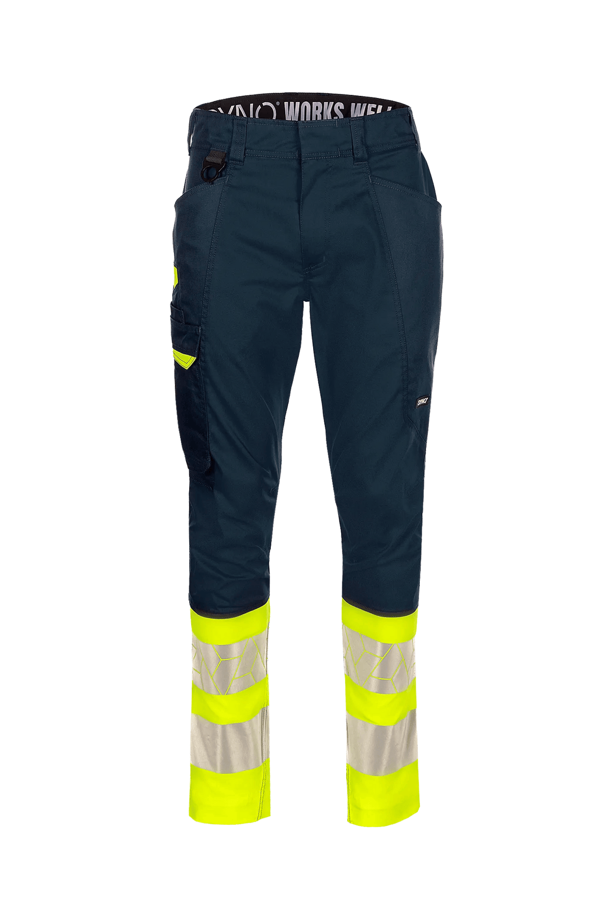 SYNQ Showup in Navy blue/High-vis yellow, front view