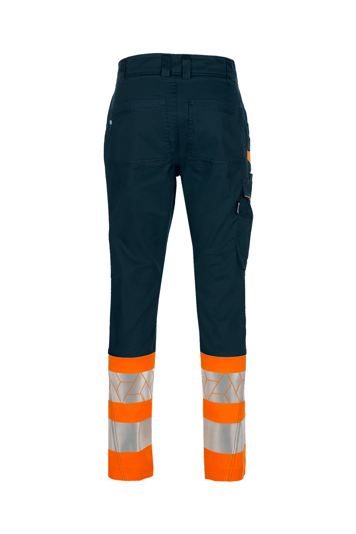 SYNQ Showup in Navy blue/High-vis orange, back view