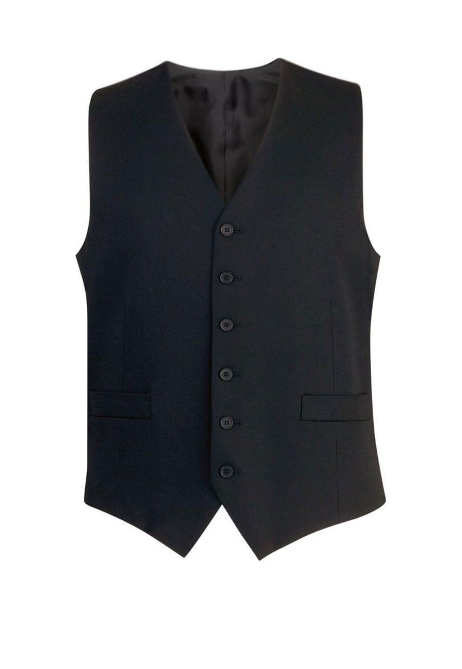 Brook Taverner Gamma Waistcoat in Black, image 3