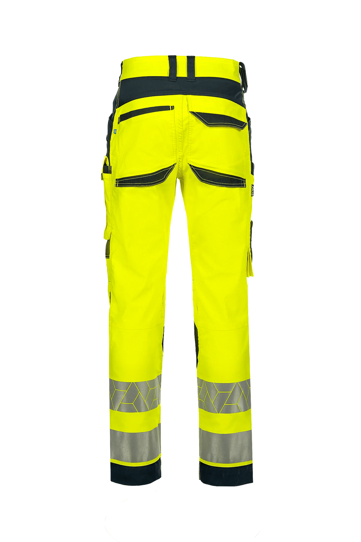 SYNQ Catchup in High-vis yellow/Navy blue, back view