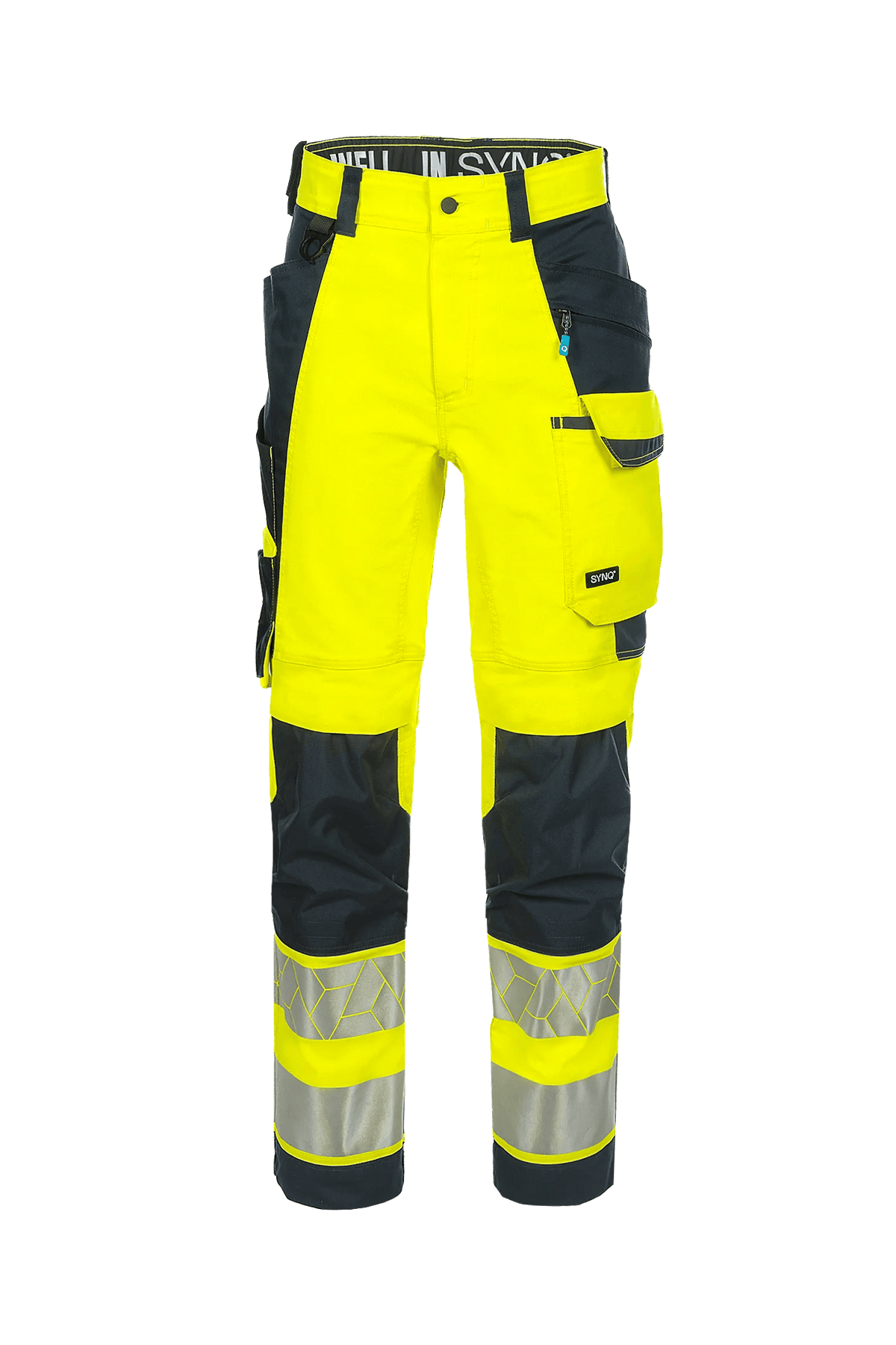 SYNQ Catchup in High-vis yellow/Navy blue, front view
