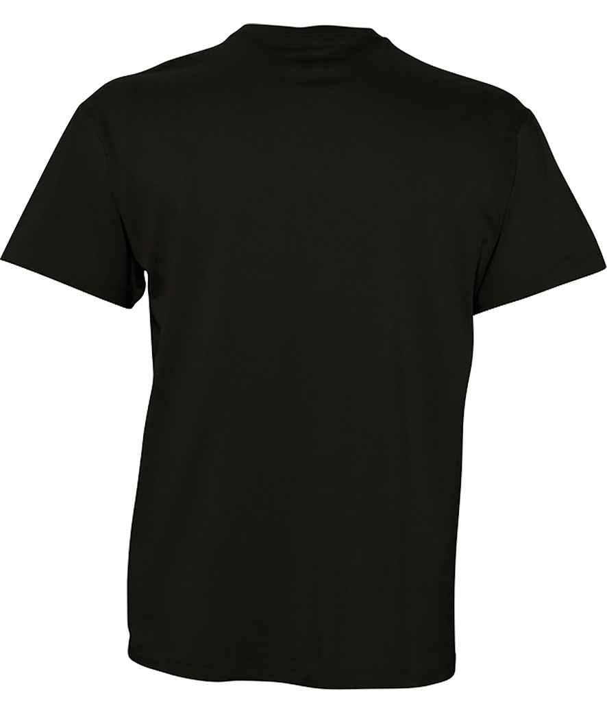 SOL'S Victory V Neck T-Shirt in Deep Black, back view
