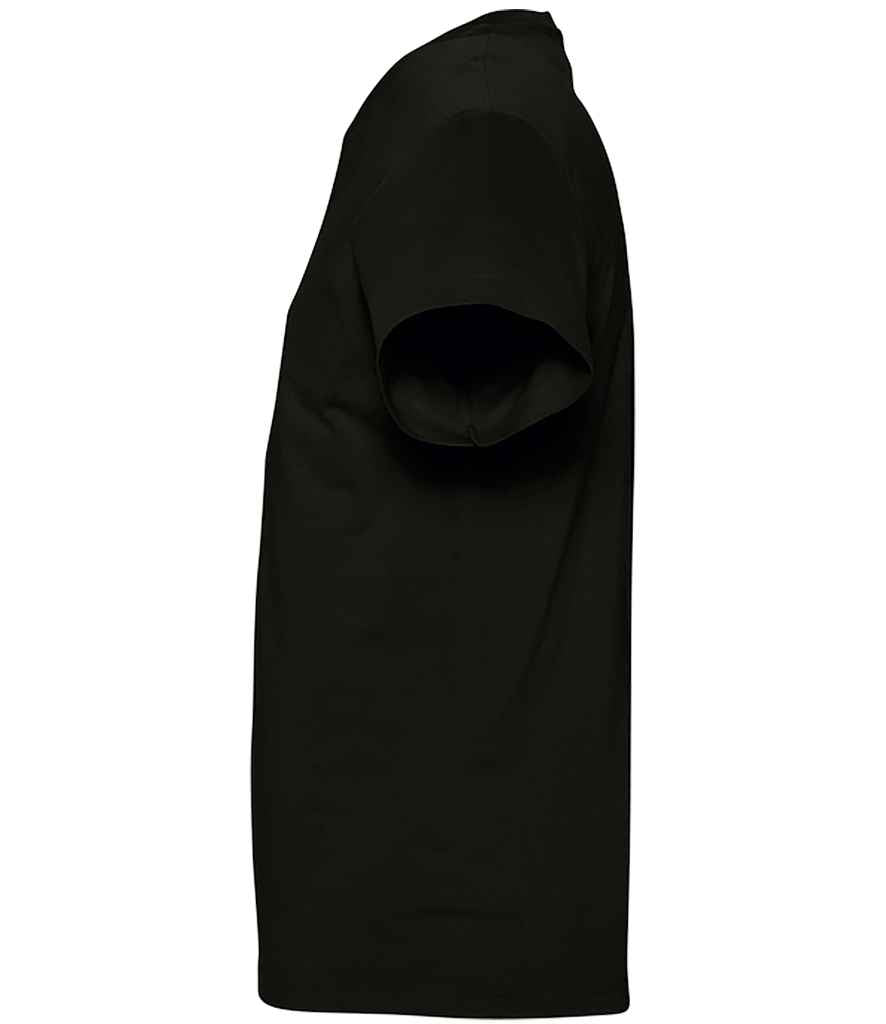 SOL'S Victory V Neck T-Shirt in Deep Black, side view