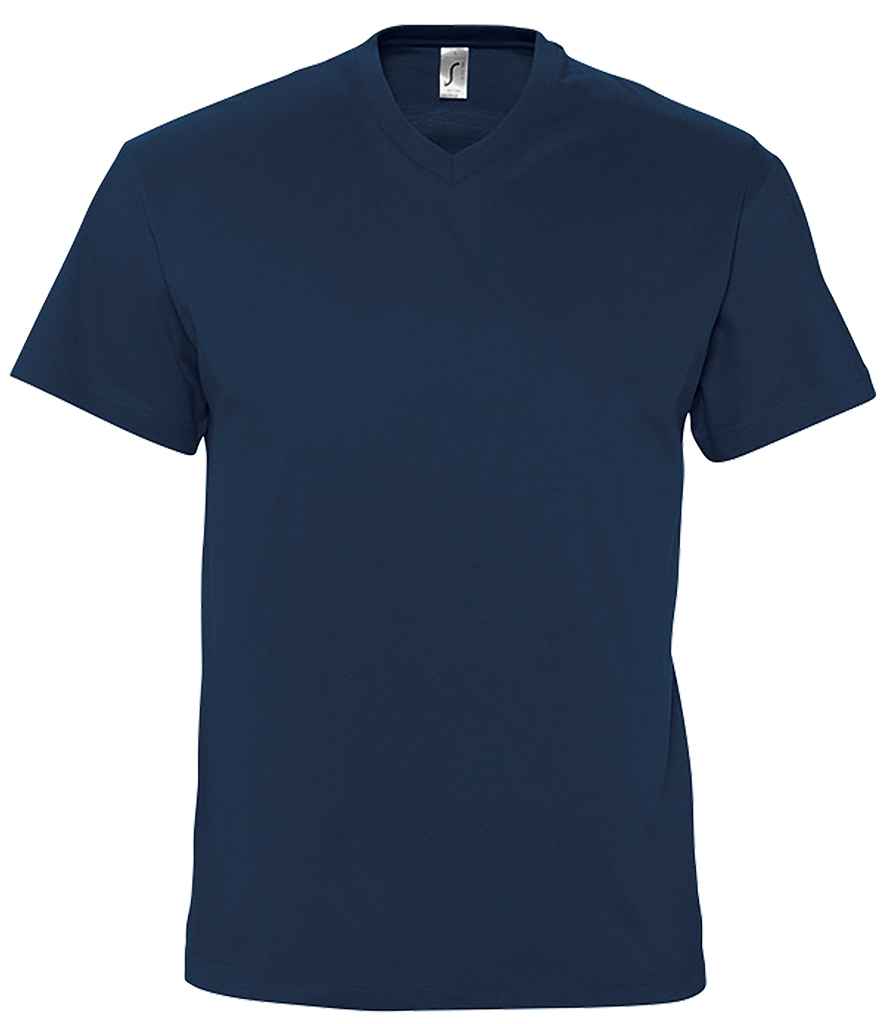 SOL'S Victory V Neck T-Shirt in Navy, front view