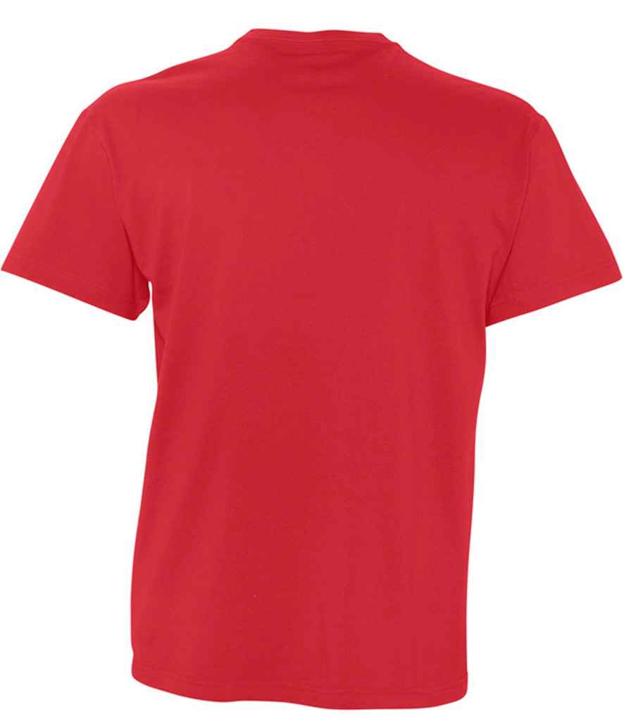 SOL'S Victory V Neck T-Shirt in Red, back view