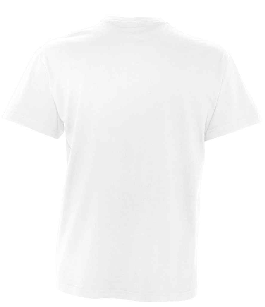 SOL'S Victory V Neck T-Shirt in White, back view