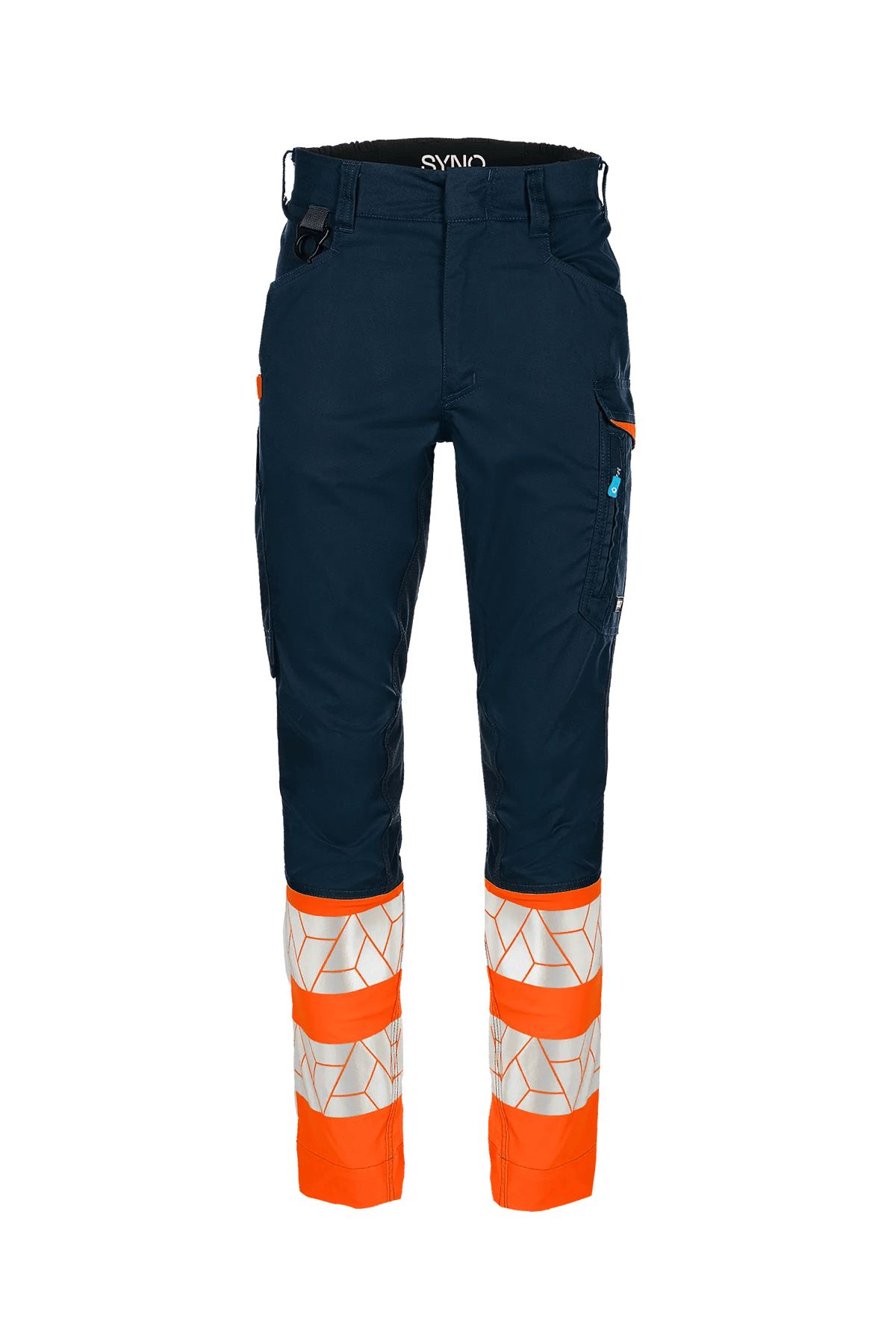 SYNQ Qlear in Navy blue/High-vis orange, front view