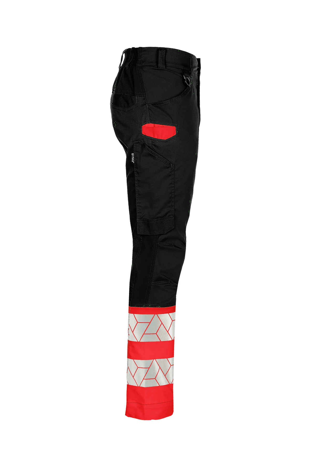 SYNQ Qlear in Black/High-vis red, side view
