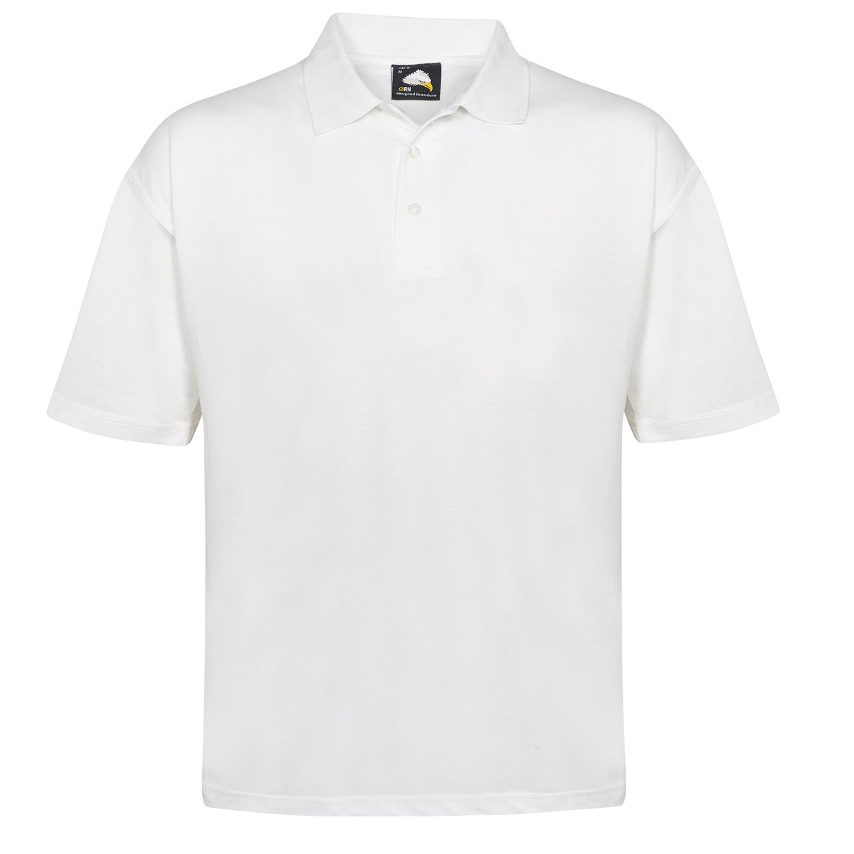 ØRN Raven Poloshirt – White – front