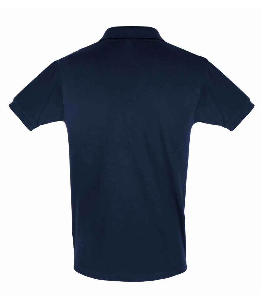 SOL'S Perfect Cotton Piqué Polo Shirt in French Navy, back view