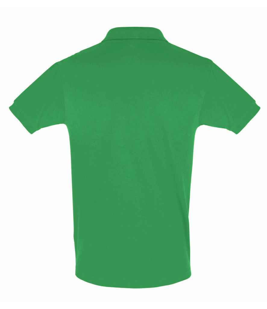 SOL'S Perfect Cotton Piqué Polo Shirt in Kelly Green, back view