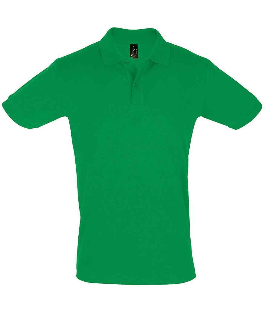 SOL'S Perfect Cotton Piqué Polo Shirt in Kelly Green, front view