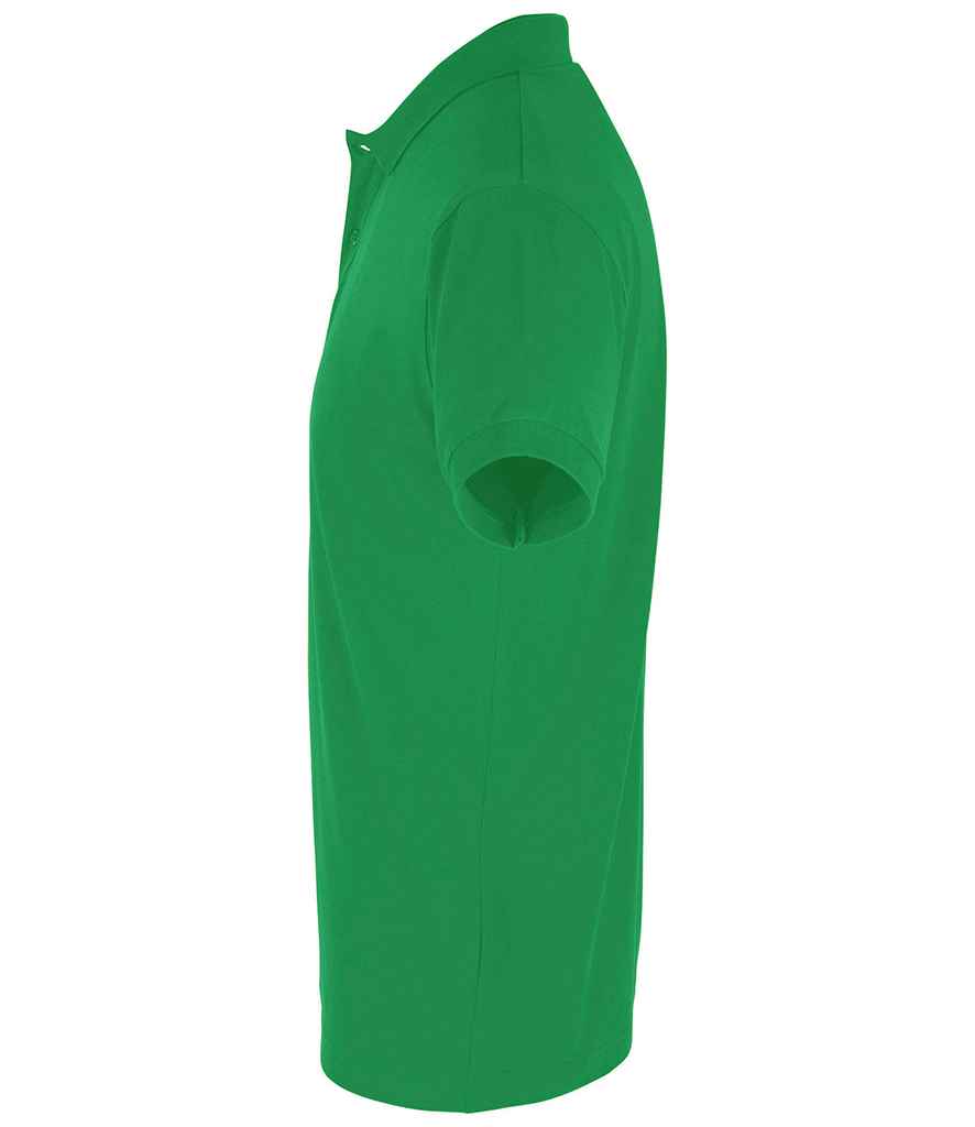 SOL'S Perfect Cotton Piqué Polo Shirt in Kelly Green, side view