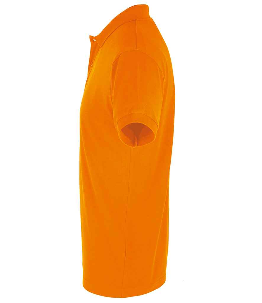 SOL'S Perfect Cotton Piqué Polo Shirt in Orange, side view