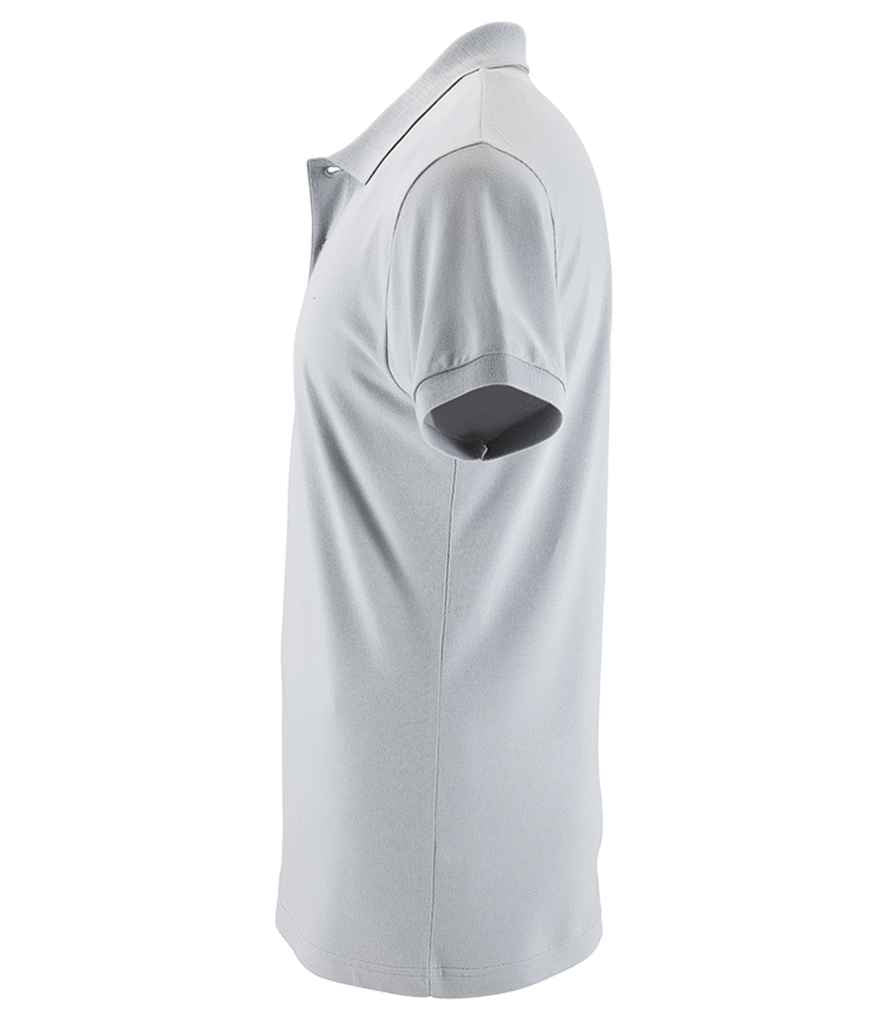 SOL'S Perfect Cotton Piqué Polo Shirt in Pure Grey, side view