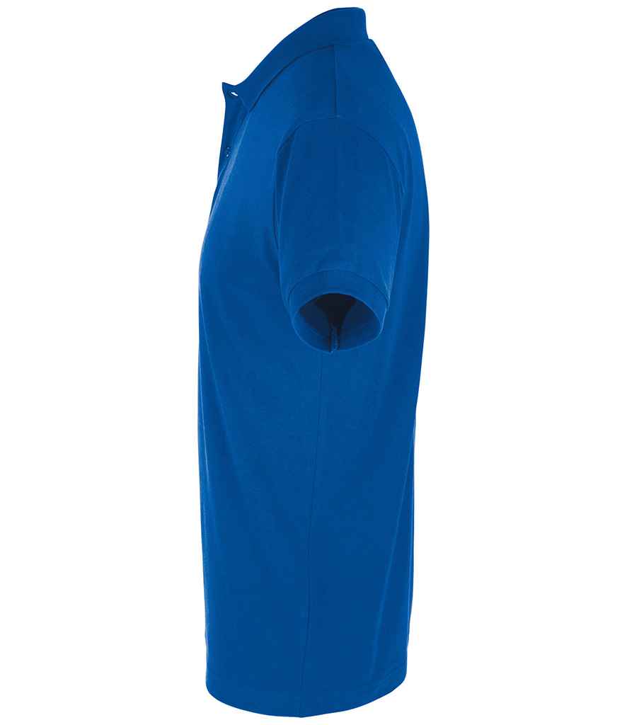 SOL'S Perfect Cotton Piqué Polo Shirt in Royal Blue, side view