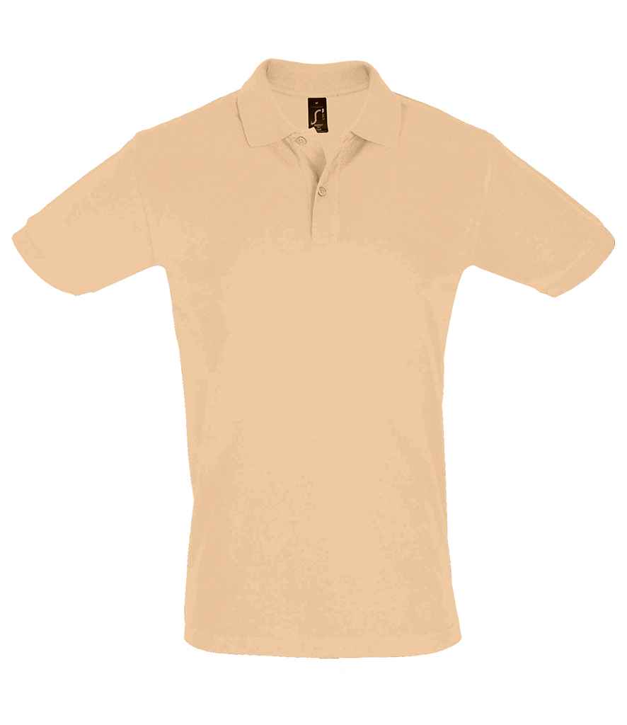 SOL'S Perfect Cotton Piqué Polo Shirt in Sand, front view