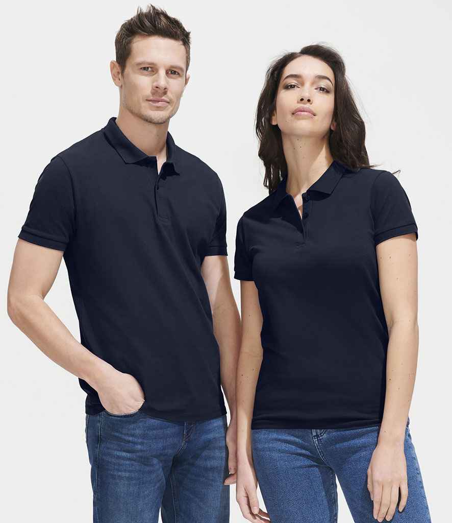 SOL'S Ladies Perfect Cotton Piqué Polo Shirt in French Navy